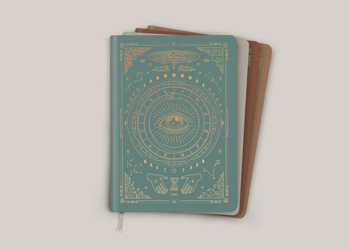 Magic Of  I - VEGAN LEATHER JOURNAL - LINED.                                                                Buttery to the touch, high quality and attention to detail, imbued with magic and intention for all of your journaling purposes.