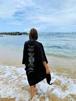 Selene Moon Goddess - Moon Phases Kimono Black 85cm