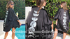 Selene Moon Goddess - Moon Phases Kimono Black 85cm