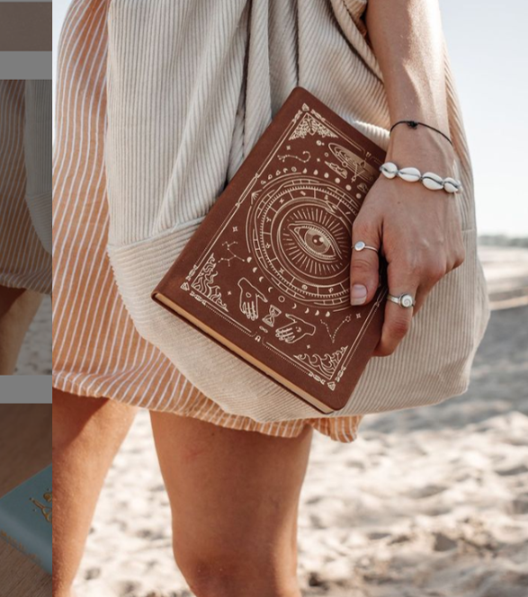 Magic Of  I - VEGAN LEATHER JOURNAL - LINED.                                                                Buttery to the touch, high quality and attention to detail, imbued with magic and intention for all of your journaling purposes.