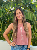 Just Breathe - Racerback Cropped Tank