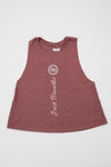 Just Breathe - Racerback Cropped Tank