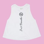 Just Breathe - Racerback Cropped Tank